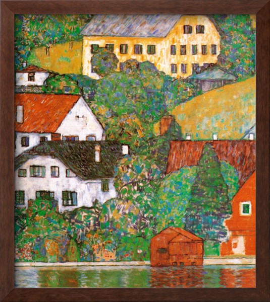 Houses At Unterach - Gustav Klimt Painting